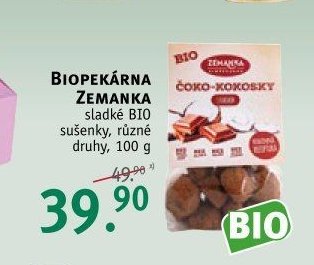 BIOPEKÁRNA ZEMANKA sladké BIO sušenky