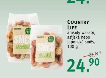 COUNTRY LIFE arašídy wasabi / japonská směs