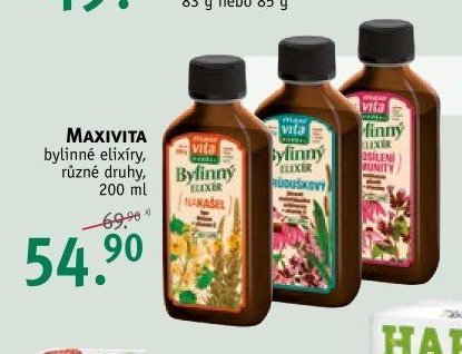 MAXIVITA bylinné elixíry