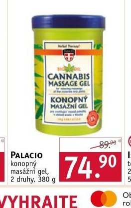 Palacio konopný masážní gel