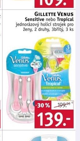Gillette Venus Sensitive nebo Tropical