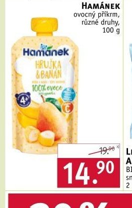 HAMÁNEK ovocný příkrm, 100 g