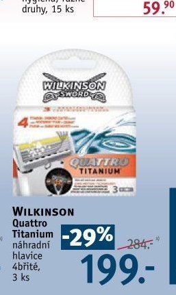 WILKINSON Quattro Titanium náhradní hlavice