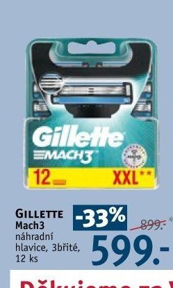GILLETTE Mach3 náhradní hlavice