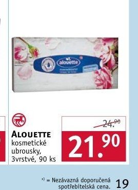 ALOUETTE kosmetické ubrousky