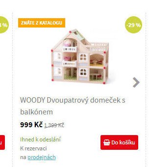 WOODY Dvoupatrový domeček s balkónem - Pompo aktualniletaky.eu