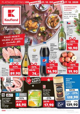aktuální leták Kaufland 21.12.2020-27.12.2020