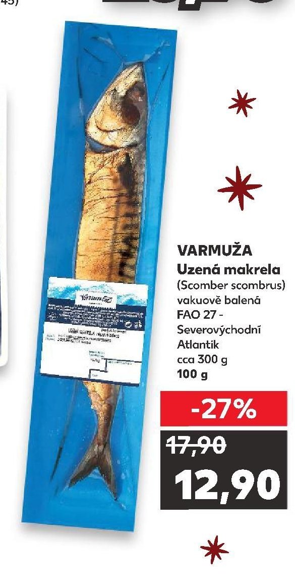 VARMUŽA Uzená makrela 100 g
