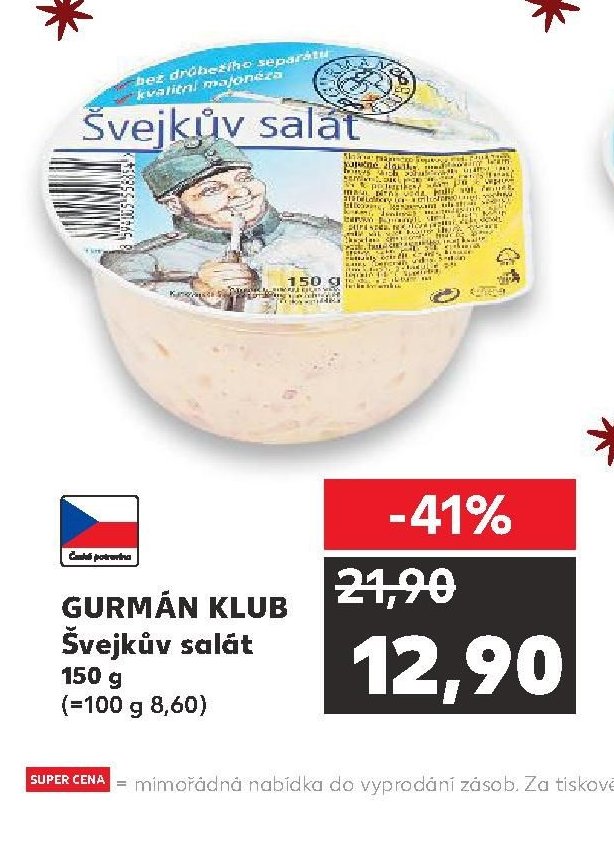 GURMÁN KLUB Švejkův salát 150 g