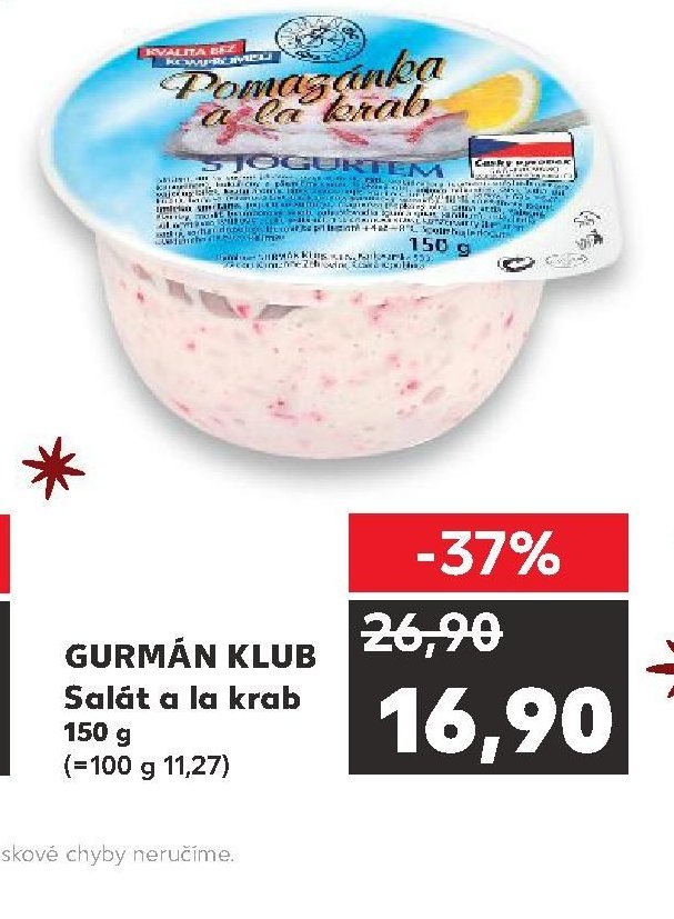 GURMÁN KLUB Salát a la krab 150 g
