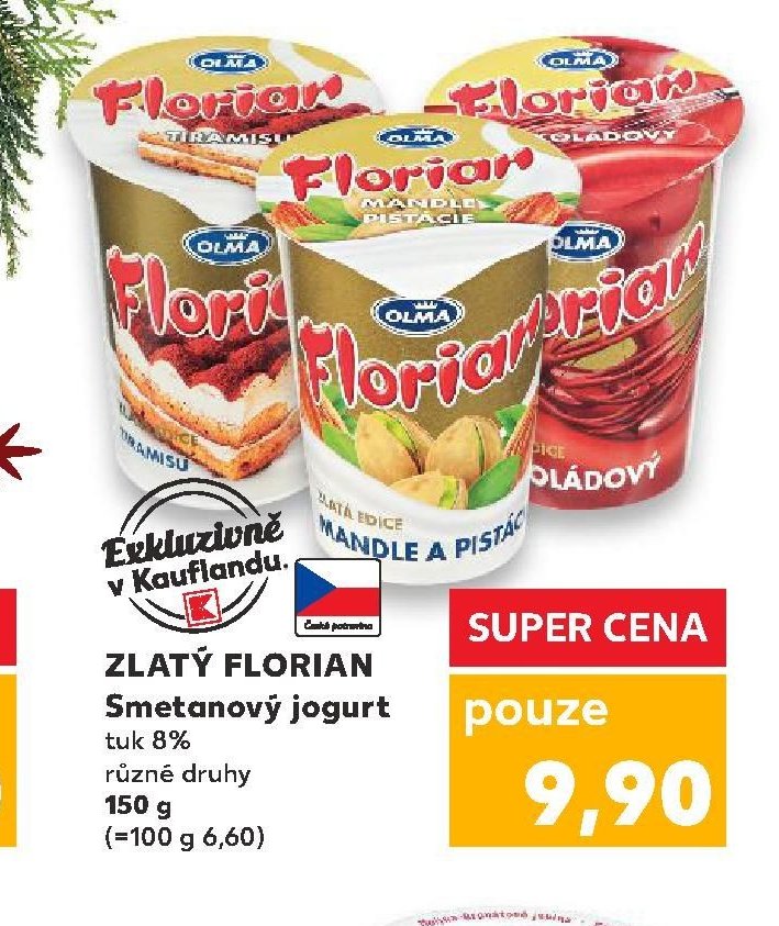 ZLATÝ FLORIAN Smetanový jogurt
