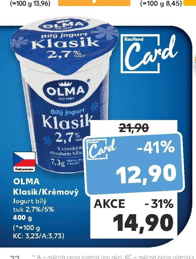 OLMA Klasik/Krémový jogurt