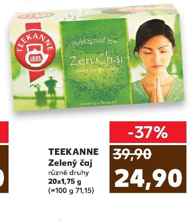 TEEKANNE Zelený čaj 20x1,75 g