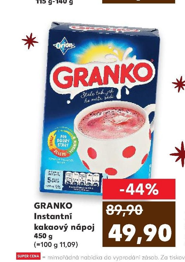 GRANKO Instantní kakaový nápoj 450 g