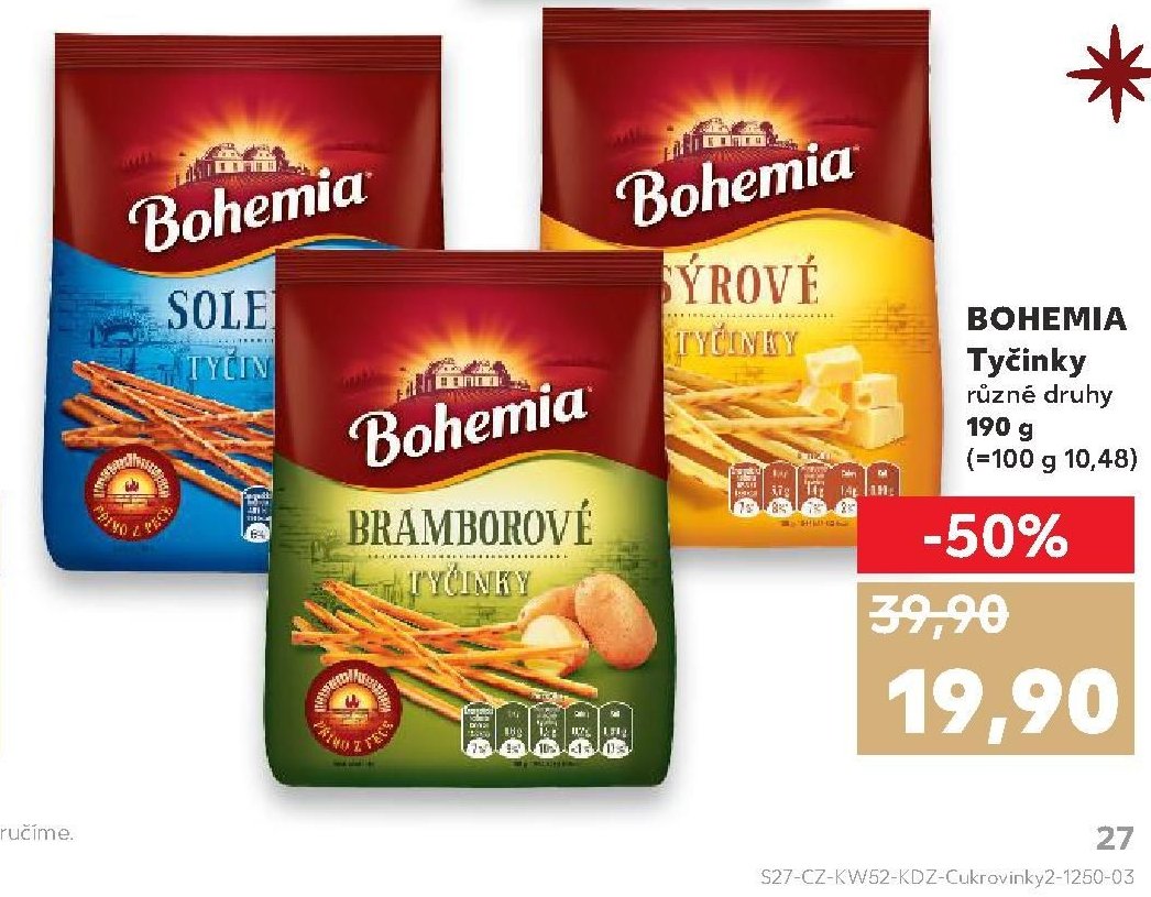 BOHEMIA Tyčinky