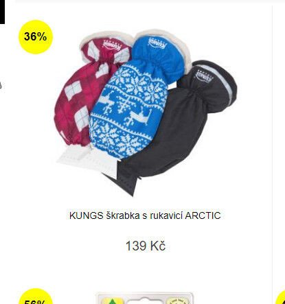 KUNGS škrabka s rukavicí ARCTIC