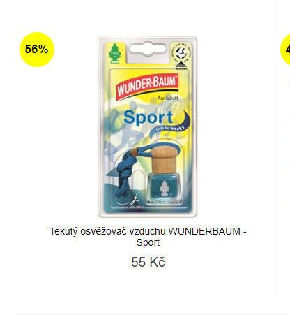 Tekutý osvěžovač vzduchu WUNDER-BAUM - Sport