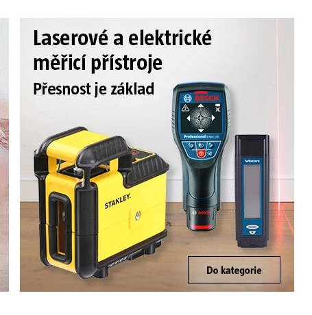 Laserové a elektrické měřicí přístroje