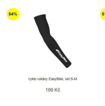 cyklo rukávy EasyBike, vel.S-M