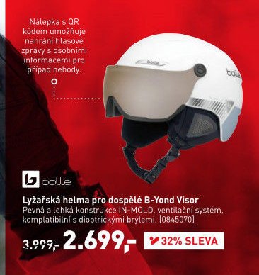 Lyžařská helma pro dospělé B-Yond Visor