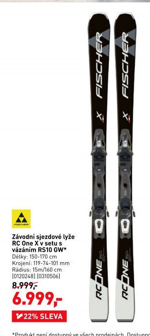 Závodní sjezdové lyže RC One X v setu s vázáním RS10 GW