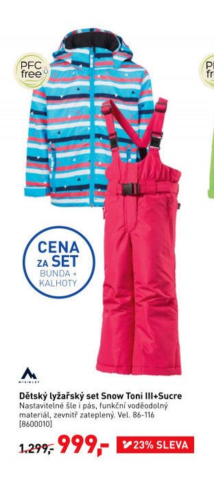 Dětský lyžařský set Snow Toni III+Sucre