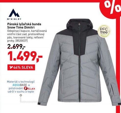 McKinley Pánská lyžařská bunda Snow Time Dimitri