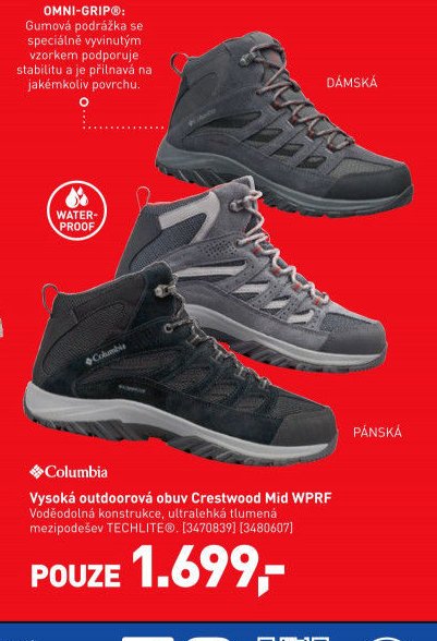 Columbia Crestwood Mid WPRF Pánská outdoorová obuv