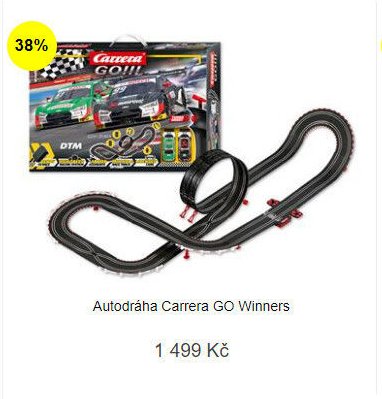 Autodráha Carrera GO Winners