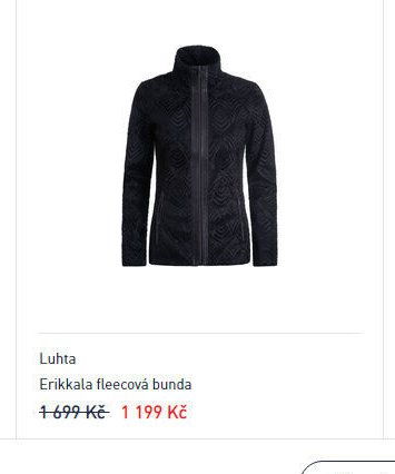 Luhta Erikkala fleecová bunda