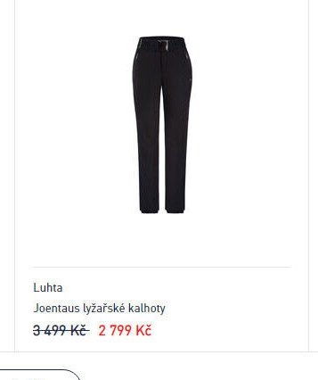 Luhta Joentaus lyžařské kalhoty