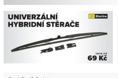 Univerzální hybridní stěrače