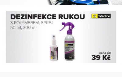 Dezinfekce rukou s polymerem, sprej 50 ml, 300 ml