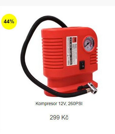 Kompresor 12V, 260PSI