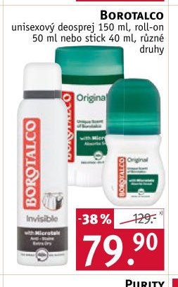 BOROTALCO deosprej/roll-on/stick