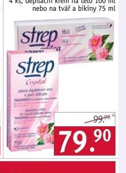 Strep Crystal depilační pásky nebo krém