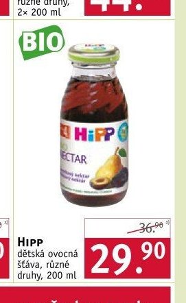 HIPP dětská ovocná šťáva, 200 ml