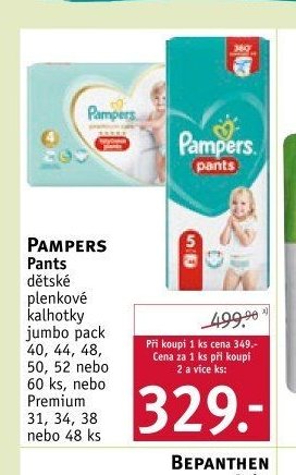 Pampers Pants dětské plenkové kalhotky jumbo pack