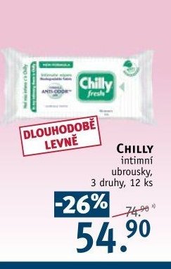 CHILLY intimní ubrousky, 12 ks