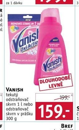 VANISH tekutý odstraňovač skvrn nebo odstraňovač skvrn v prášku - ROSSMANN drogerie aktualniletaky.eu