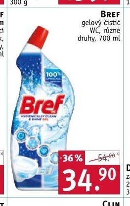 BREF gelový čistič WC - ROSSMANN drogerie aktualniletaky.eu