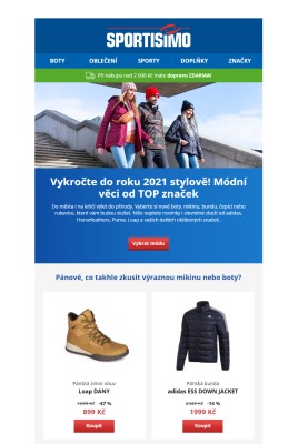 aktuální leták Sportisimo 7.1.2021-12.1.2021