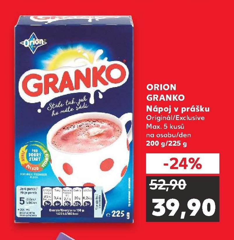 ORION GRANKO Nápoj v prášku