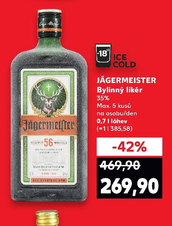 JÄGERMEISTER Bylinný likér