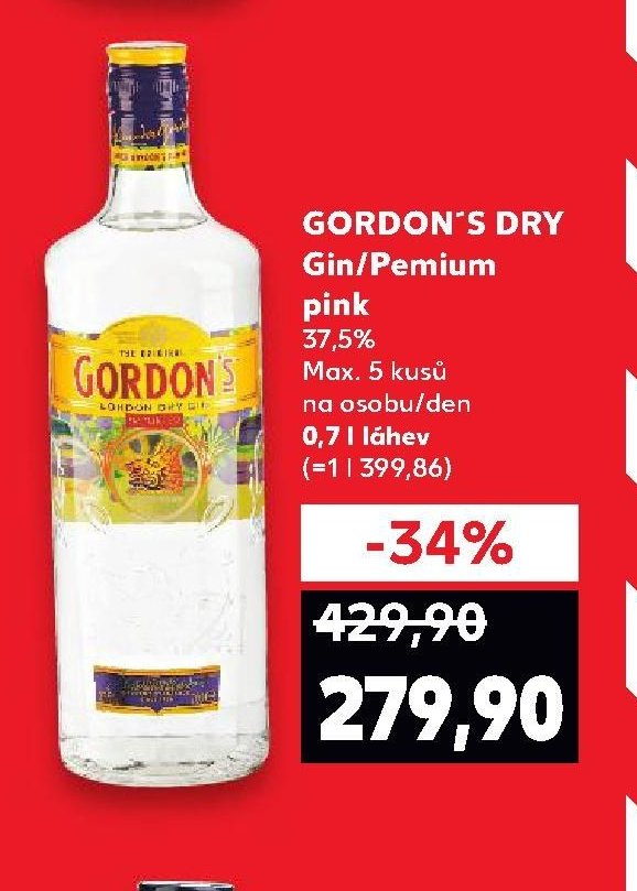 GORDON'S DRY Gin / Pemium pink