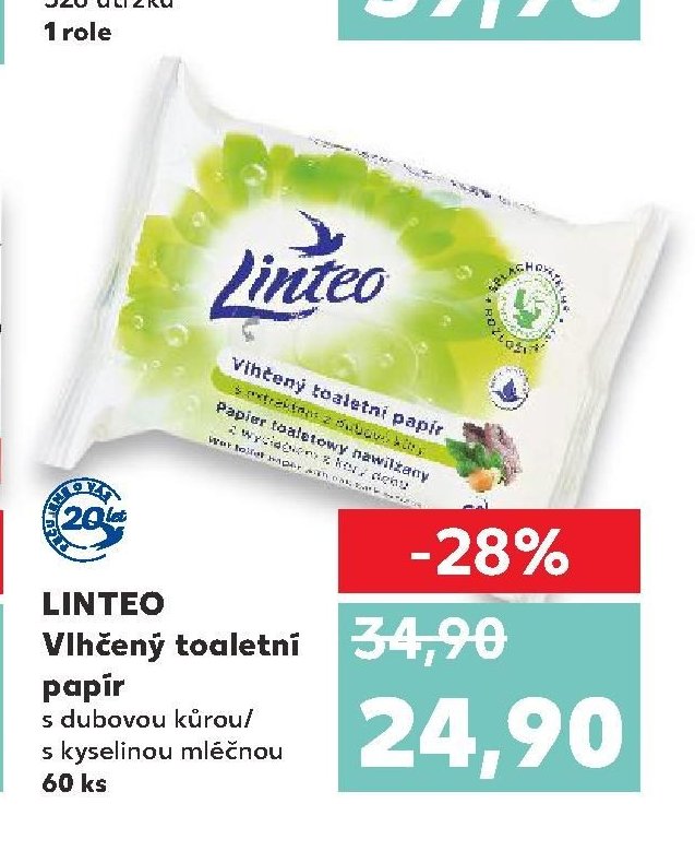 LINTEO Vlhčený toaletní papír