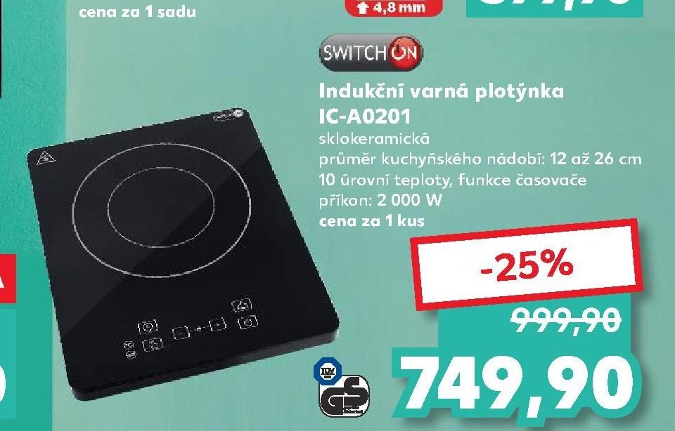Indukční varná plotýnka IC-A0201