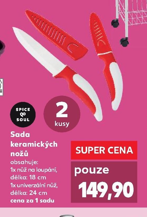 Sada keramických nožů
