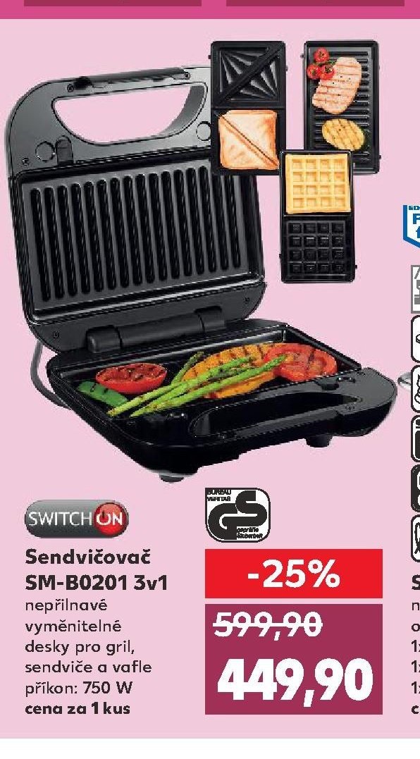Sendvičovač SM-B0201 3v1