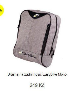 Brašna na zadní nosič EasyBike Mono
